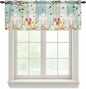 Easter Sheer Valances for Windows 60"x18", Light Filtering Kitchen Curtains by Unknown