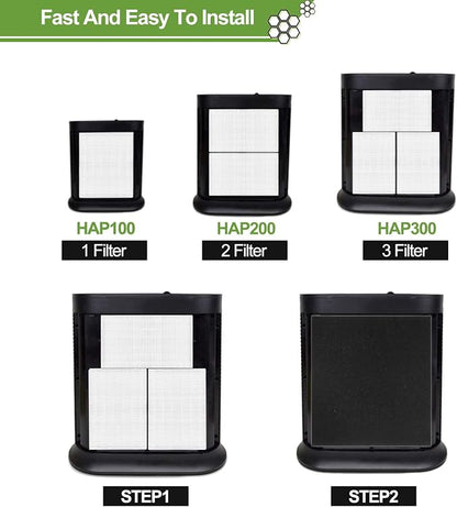 Smilyan 9 Pack Hpa300 HEPA Replacement Filter R - Image 6