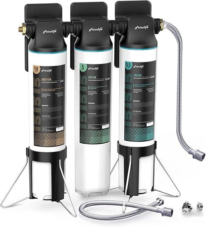 Frizzlife TW15 Under Sink Water Filter System, NSF/ANSI 53&42 Certified Elements by FRIZZLIFE