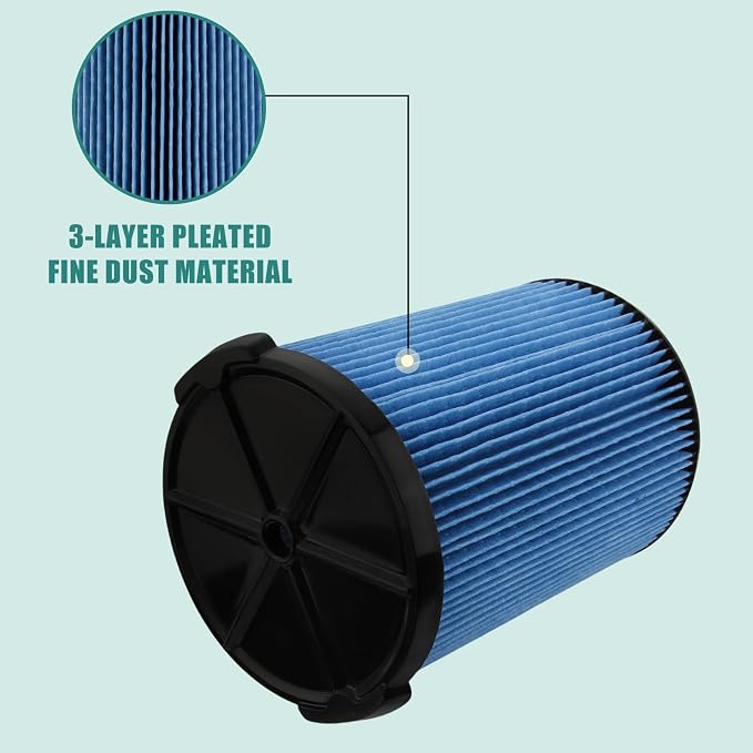 2 Pack VF5000 Wet/Dry Cartridge Replacement Filter - Image 4