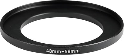 43-58mm Metal Step-Up Ring Adapter Compatible - Image 3