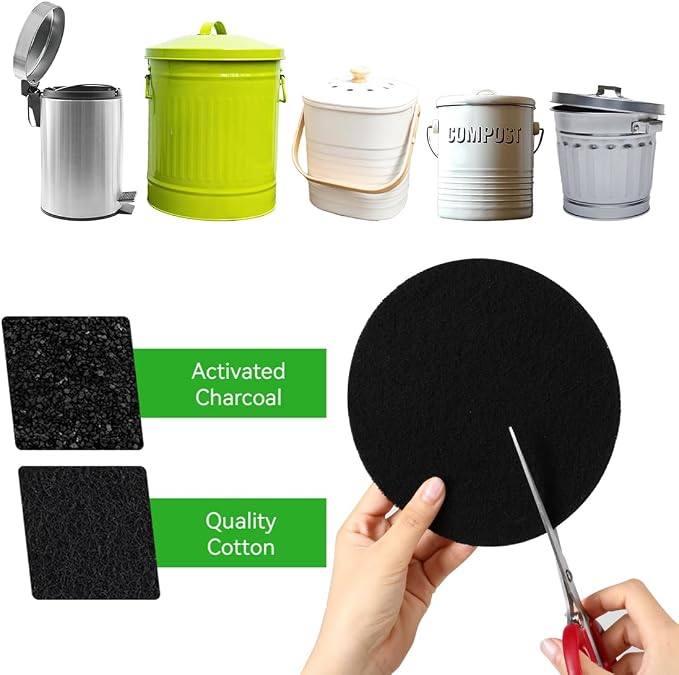 Charcoal Filters for Compost Bucket Activated Charcoal Filter for Countertop - Image 3