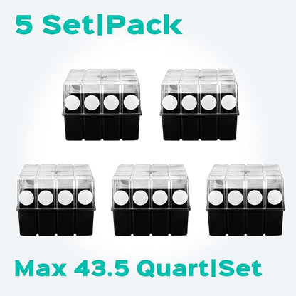 5 Set Monotub with Filter Disks 43.5 Quart Mushroom Grow Kit Vegetable Planting - Image 5