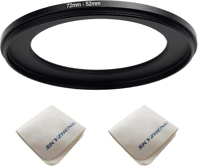 72mm Lens to 52mm Camera Lens Adapter 72mm to 52mm Step Down Ring Adapter Ring by SKYZHENG