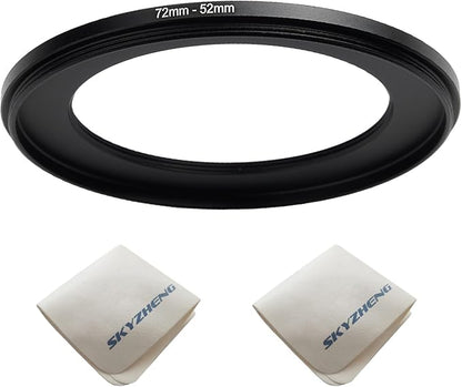 72mm Lens to 52mm Camera Lens Adapter 72mm to 52mm Step Down Ring Adapter Ring by SKYZHENG