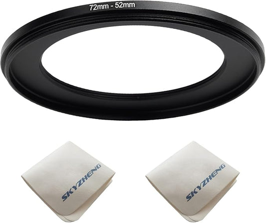 72mm Lens to 52mm Camera Lens Adapter 72mm to 52mm Step Down Ring Adapter Ring by SKYZHENG