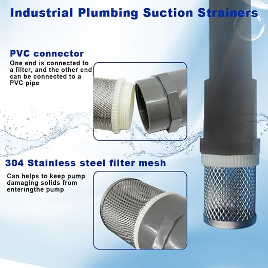 1" Stainless Steel Filter Cover Connected to 1 inch/DN25 Grey PVC Filter Water - Image 2