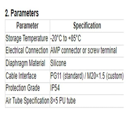 1pcs 604 Micro Differential Pressure Switch - Image 7