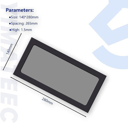 Dust Filter PC 140mmx280mm for Computer Cooler Fan/PSU/Routers Nylon 80 Mesh - Image 6