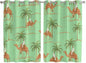 2 Panel Kitchen Cafe Curtains, Desert Camels Sunlight Filtering Nature Air by Hokiten