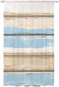 Sheer Curtains 96 Inches Long, Vintage Geometric Blue Semi Sheer Curtains Light by Unknown