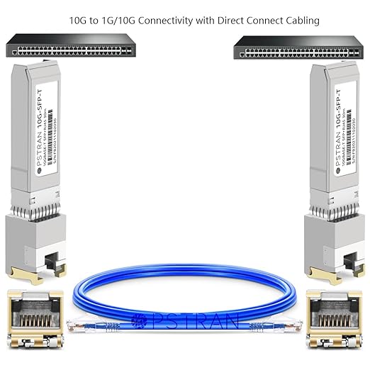 OPSTRAN 10GBASE-T SFP+ to RJ45 Copper Transceiver Module Compatible with Mikrotik S-RJ10 10G SFP+ 30m Cat6a/7