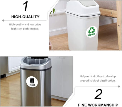 Waste Sorting Decal for Bins Reminding Stickers for Kitchen Garbage Can Labels - Image 2