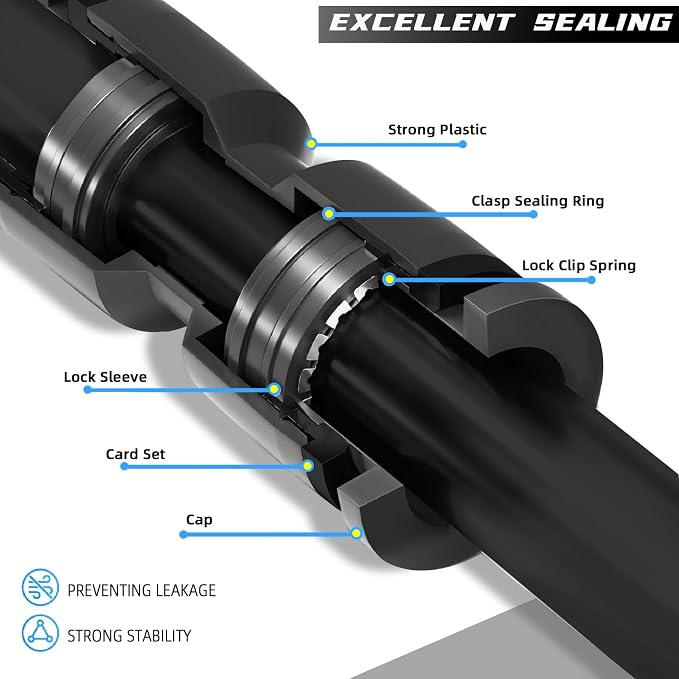 30 Pack Quick Connect 1/4" Drip Irrigation Elbow Coupling Connector, Universal - Image 4