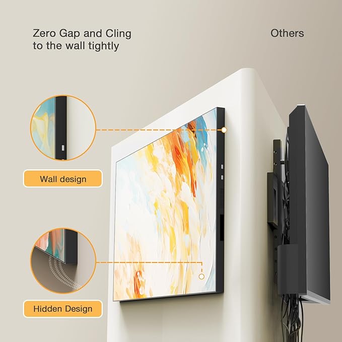 Canlarriz Digital Signage Display 40 inch Wall Mount Digital Menu Board for Restaurants and Stores Advertising Screen 1000 nits Ultra-High Brightness 4K UHD Free Web Content Editor Android 4GB + 32GB