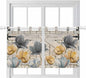 Spring Tulips Flower Kitchen Curtains 24 Inch Length, Small Window Curtains Tab by Unknown