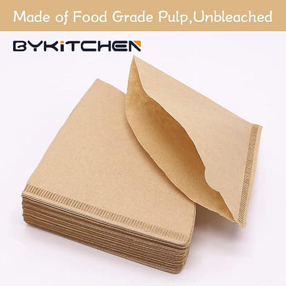 BYKITCHEN Small Coffee Filters, Size 01, Disposable Cone Coffee Filters Paper - Image 3