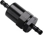 1/4" Billet Inline Fuel Filter 30 Micron Aluminum Black by Podavelle
