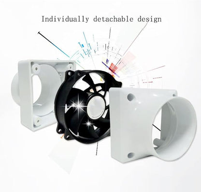 3”Inline Air Vent Pet Fan 6W Greenhouse Ventilation Equipment 12V Indoor Intake - Image 4