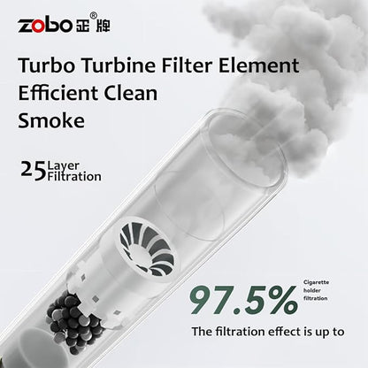 ZOBO Newly Turbine Filter Disposable Cigarette Filters, 25 Layer - Image 2