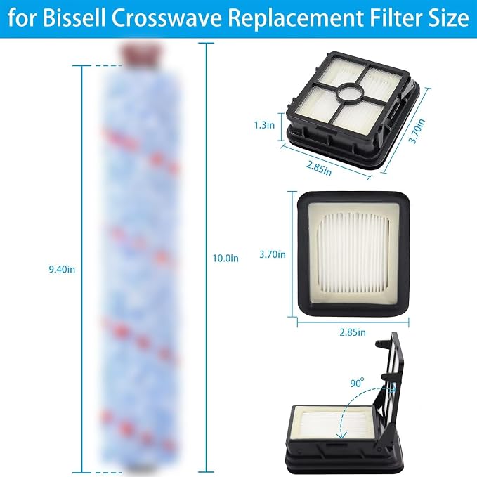 for Bissell CrossWave Vacuum Cleaner Replacement Parts 4 Pack 1868 Bissell - Image 2