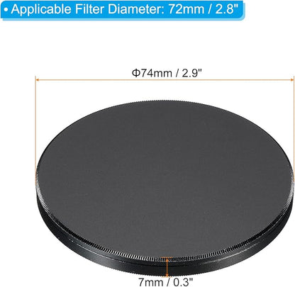 PATIKIL 72mm Lens Cap, Camera Lens Cap Cover Universal Front Metal Lens Filter - Image 2