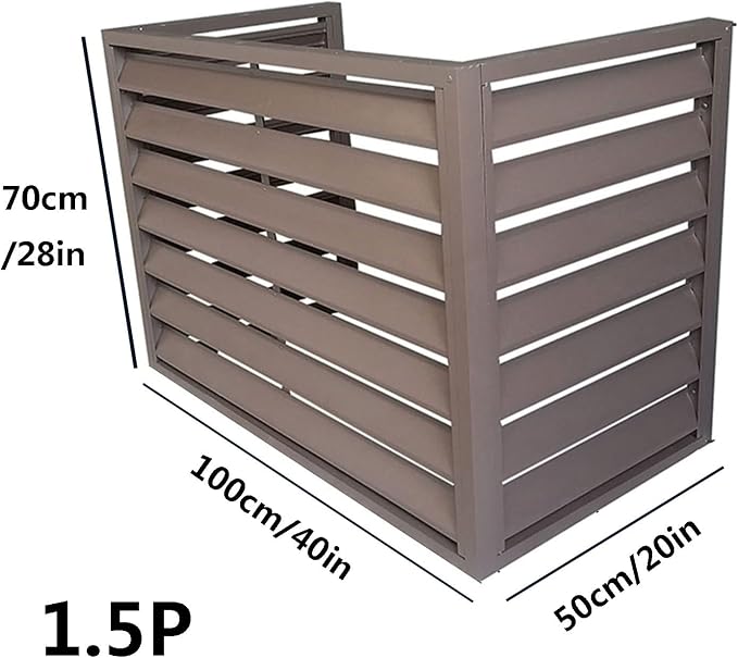 Multifunctional Aluminum Shutter Privacy Fence, Mini Split Cover - Image 2