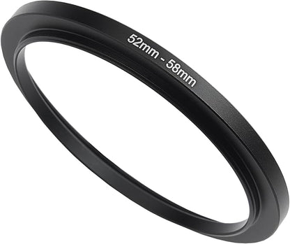 52mm to 58mm Step-Up Ring Filter Adapter, Metal Ring Step-Up Rings Adapter by BETUYESS