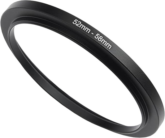 52mm to 58mm Step-Up Ring Filter Adapter, Metal Ring Step-Up Rings Adapter by BETUYESS