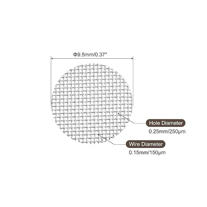 MECCANIXITY Pipe Screen Stainless Steel Screens, 3/8 Inch Diameter - Image 2