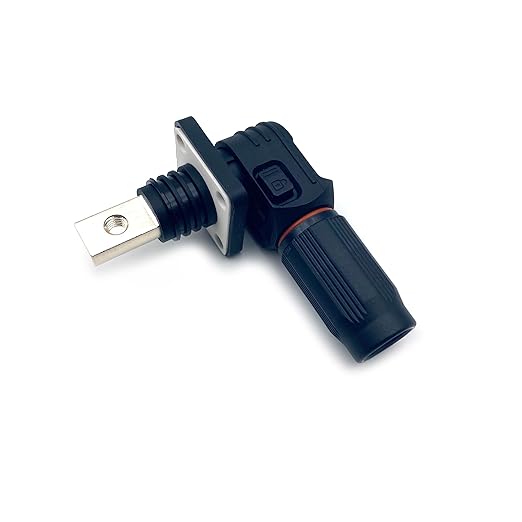 150A Battery Energy Storage Connector, 35mm² High Current Connectors IP67 Waterproof Copper Brand Thread Wiring Power Adapter Quick Plug Terminal Right Angle Plug and Socket (1500V Black+Orange)