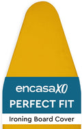 Encasa XO Ironing Board Cover and Pad 42"x14" - 4mm Felt Medium Iron Board Cover with Padding - Heat Resistant, Stain-Safe Dye, Non Slip Elastic Bungee Cord Tightening Iron Table Cover Mango