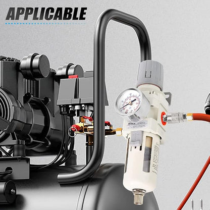 MEANLIN Air Compressor Moisture Filter, AW3000 Air Line Filter, 3/8" NPT Inlet - Image 7