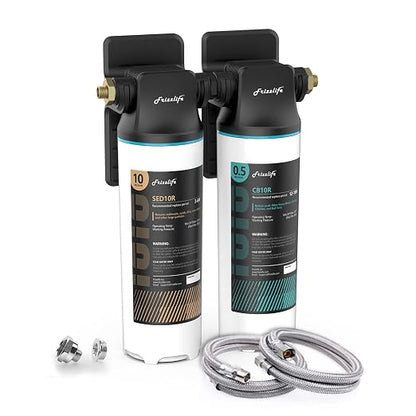 Frizzlife DW10 Under Sink Water Filter System, NSF/ANSI 53&42 Certified Elements by FRIZZLIFE