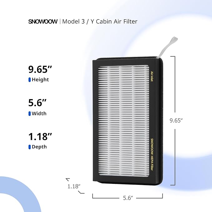 Tesla Model 3/Y HEPA Cabin Air Filter 2 Pack - Image 3