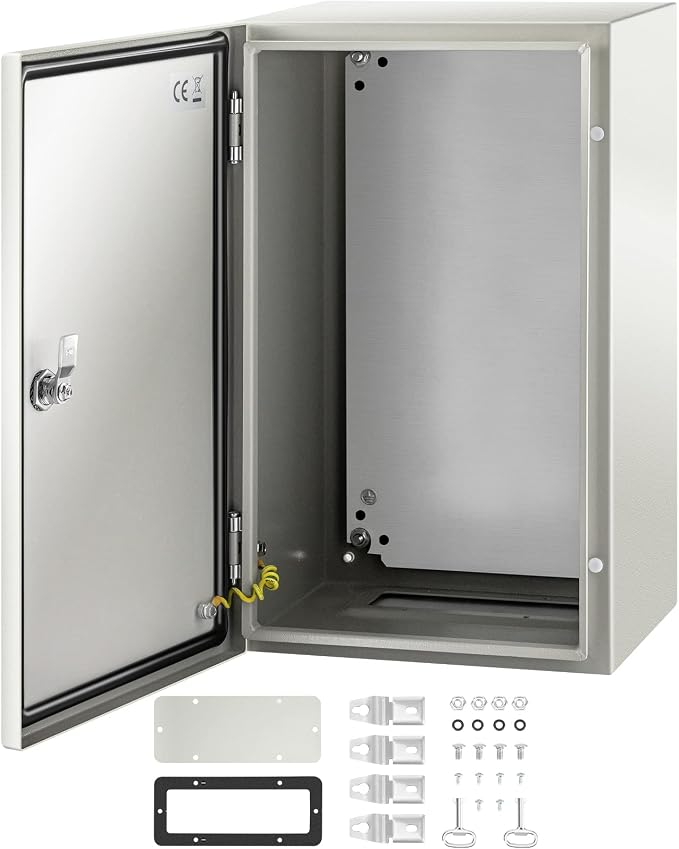 VEVOR NEMA Steel Enclosure, IP66 Waterproof & Dustproof, Outdoor/Indoor by VEVOR