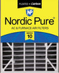 Nordic Pure 20x25x5 Air Bear AC Filter Replacement MERV 10 Pleated + Carbon 1 by NordicPure