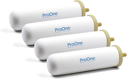 ProOne 9-Inch Gravity Water Filter Replacement G-Series 4-Pack by ProOneWaterFilters