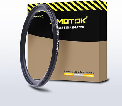 67mm Lens to 55mm Camera Lens Adapter, 67mm-55mm Filter Step-Down Ring by AMOTOK