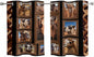 2 Panel Kitchen Cafe Curtains, Desert Camels Sunlight Filtering Nature Air by Hokiten