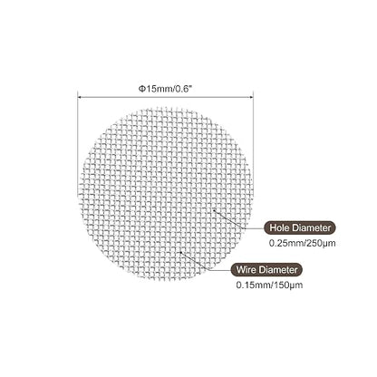 MECCANIXITY Pipe Screen Stainless Steel Screens, 19/32 Inch Diameter - Image 2