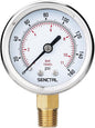 SENCTRL 0-160 Psi Pressure Gauge, 1/4 NPT Lower Mount, Waterproof, Stainless by senctrl