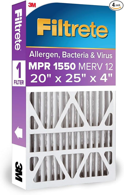 Filtrete High Performance Deep Pleat Filter NDP03-4IN-4, 20 in x 25 in x 4 in by Filtrete