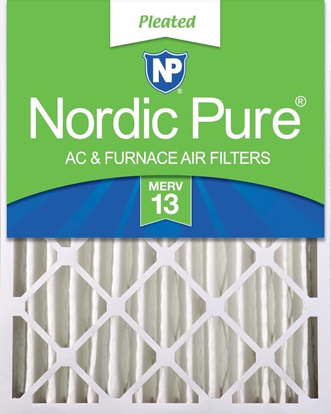 Nordic Pure 18x24x4 Pleated MERV 13 Air Filter 1 Pack by NordicPure