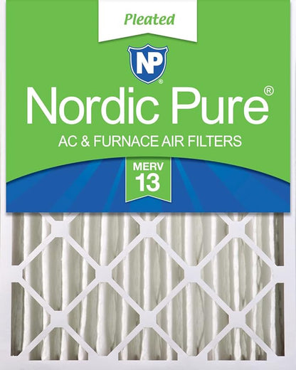 Nordic Pure 16x25x4 Pleated MERV 13 Air Filter 1 Pack by NordicPure