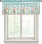 Summer Beach Sheer Valance Curtains by Houseown