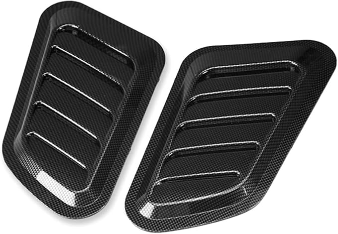 2Pcs ABS Car Air Flow Intake Hood Scoop Vent Bonnet Cover Universal DIY - Image 7