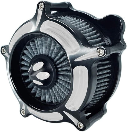 Air Filter Intake Motorcycle Turbine Cleaner Kit Cnc Cut Chrome - Image 8