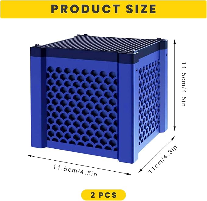 2pcs Cubic Water Trough Filter for Honeycomb Charcoal Activated Carbon Media - Image 6
