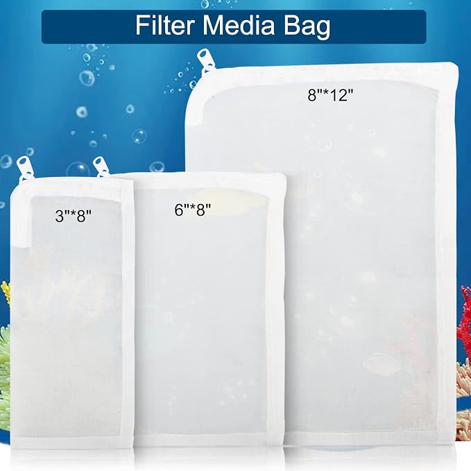 Segarty Aquarium Filter Bags High Flow, 10 Pack 0.15mm Mesh Bag 7.7 x 6 Inch - Image 3